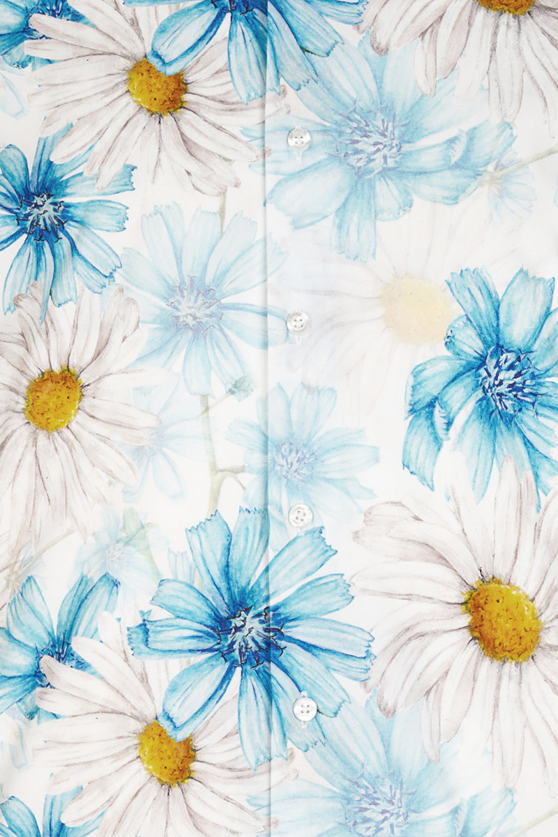 Daisy Flowers Short Sleeve Men's Shirt