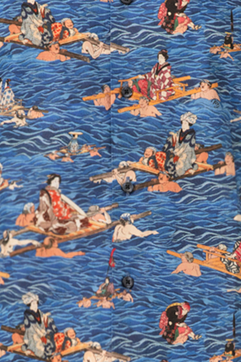 The Oi River Print Long Sleeve Shirt for Men