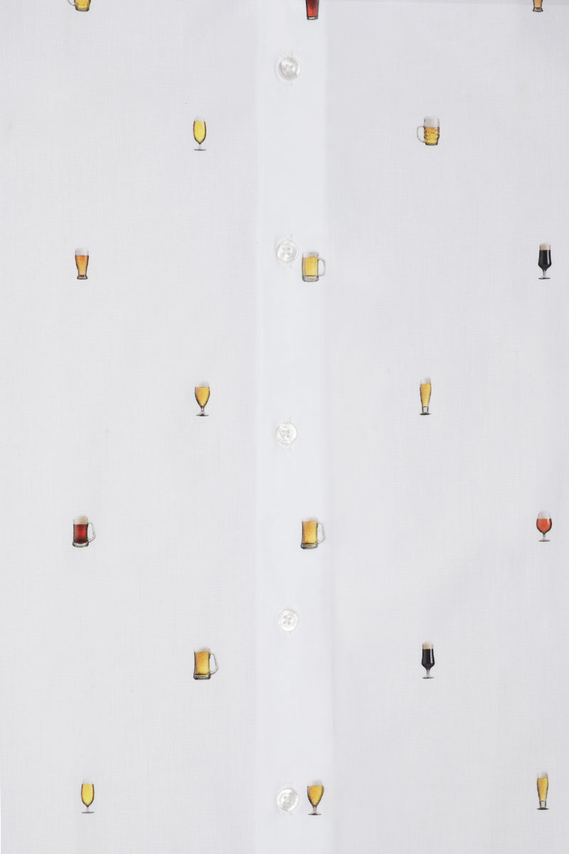 Beer Glasses Short Sleeve Men's Shirt