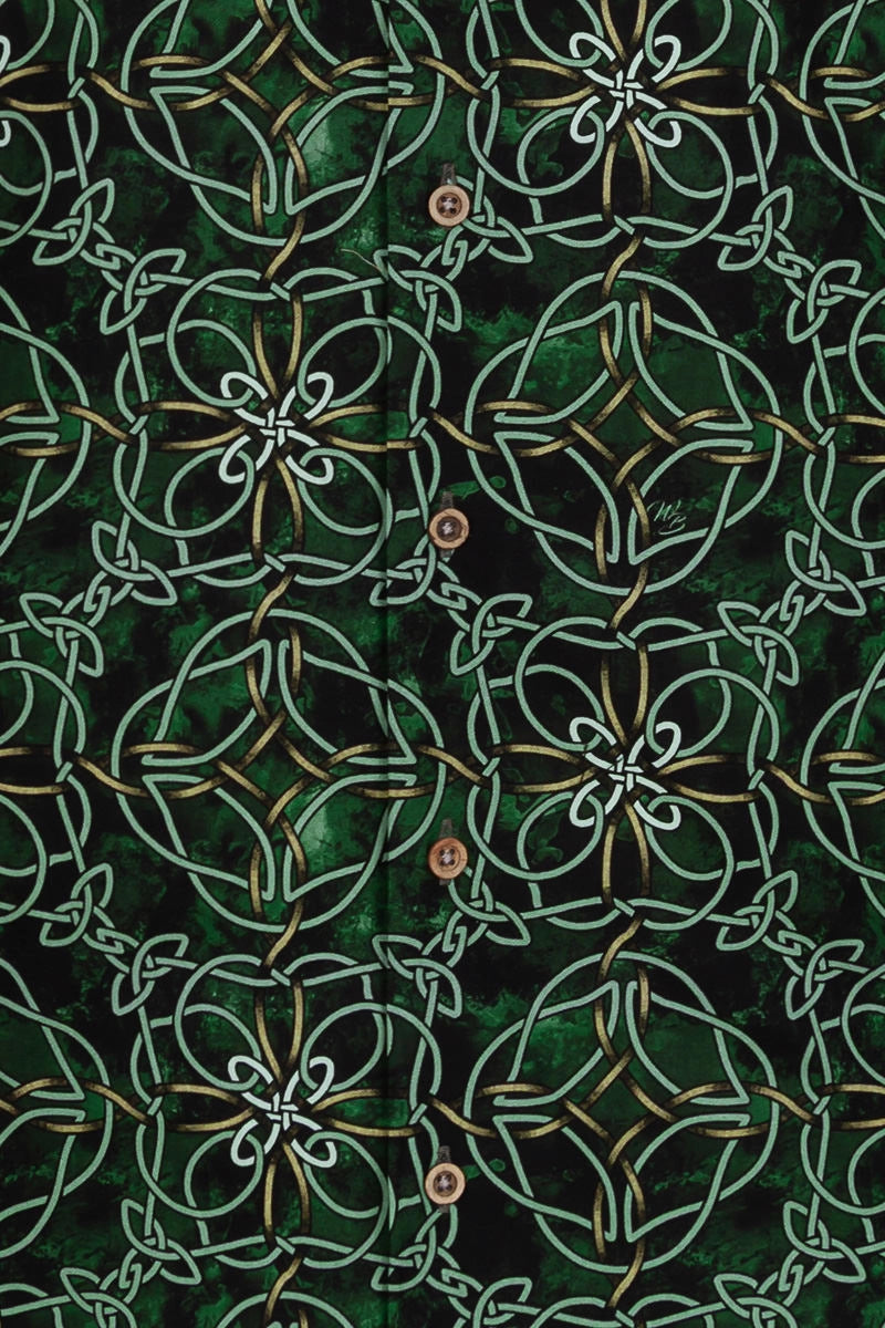 Celtic Knots Printed Long Sleeve Shirt for Men