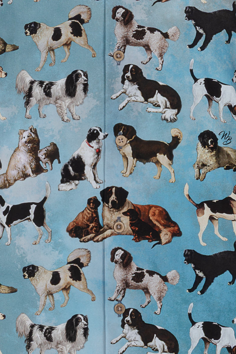 Dogs in Art Print Long Sleeve Shirt for Men