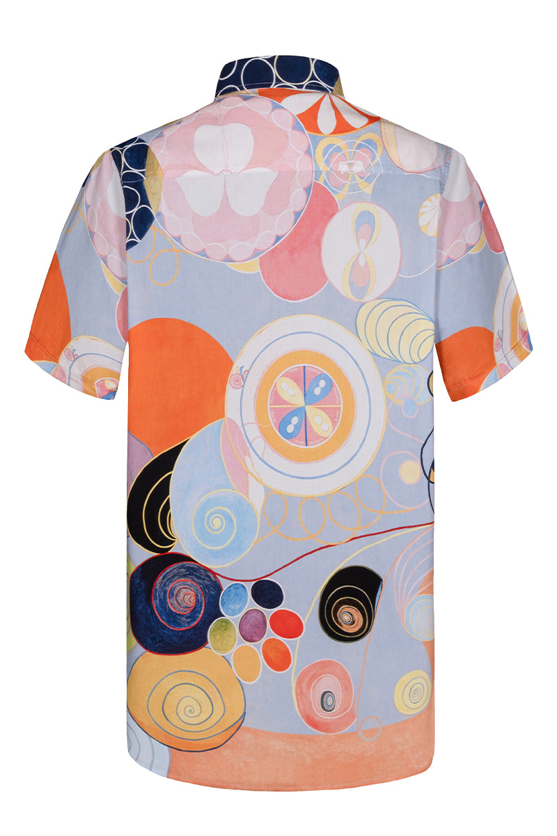 Hilma Af Klint inspired Short Sleeve Men's Shirt
