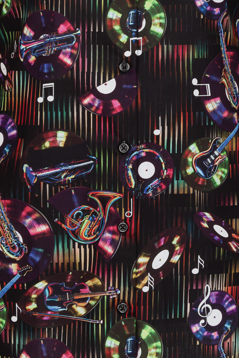 Midnight Funk Long Sleeve Print Shirt for Women