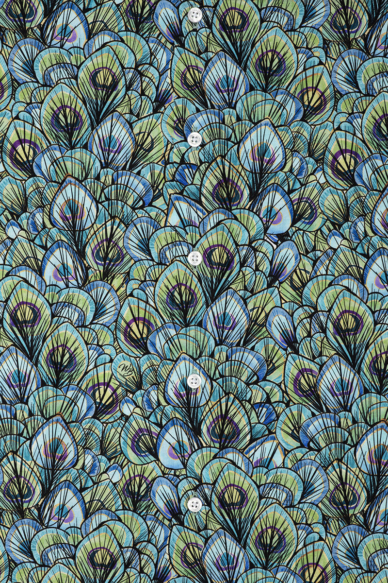 Nieuwe Pauw Korte Mouw Overhemd