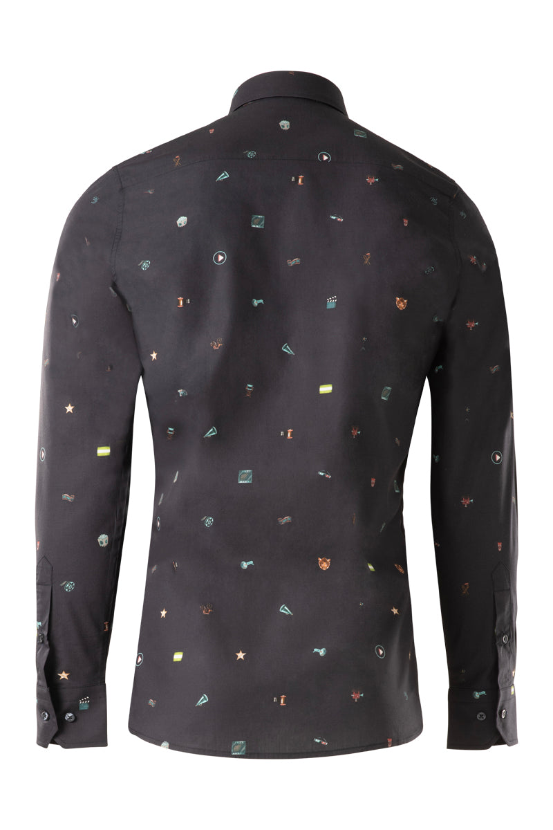 WB Rotterdam Film Festival Print Long Sleeve Shirt for Men