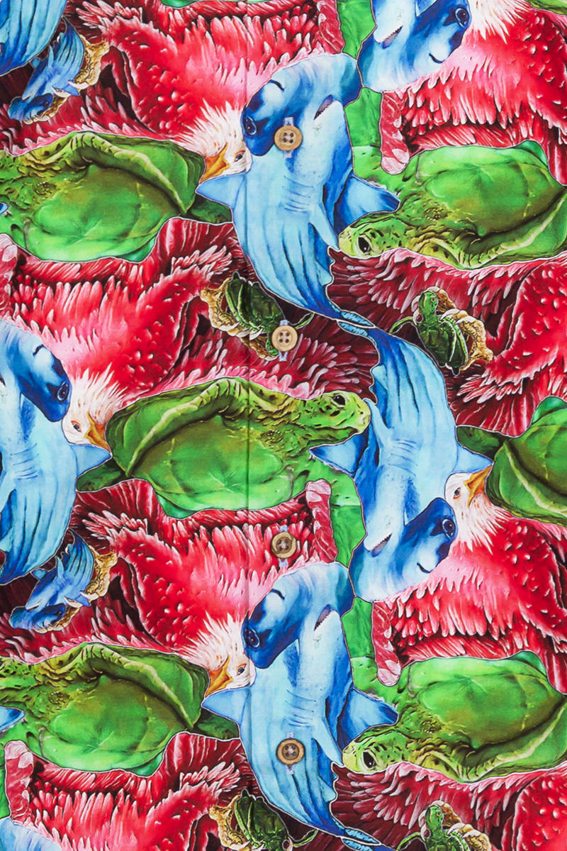 RickMix Print Long Sleeve Shirt for Men