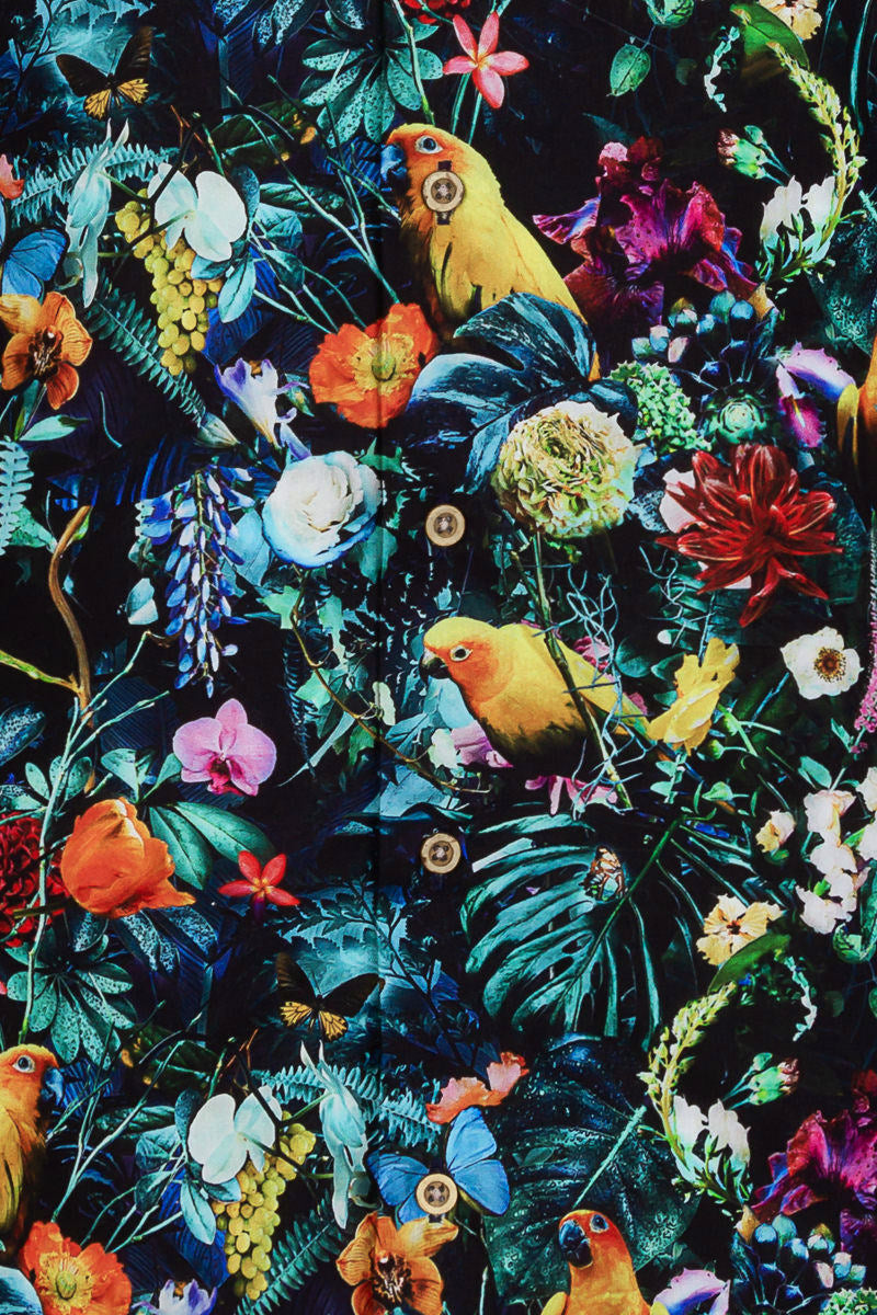 Jesper Krijgsman Floral Graphics Long Sleeve Print Shirt for Men