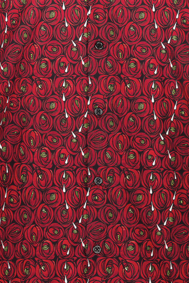 Rose and Teardrops - Rennie Mackintosh Print Long Sleeve Shirts for Men