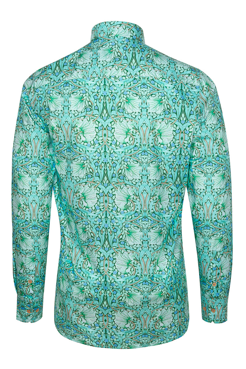 Pimpernel - William Morris Print Long Sleeve Shirts for Men