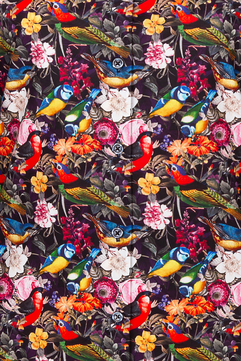 Summer Birds Printed Shirt for Women