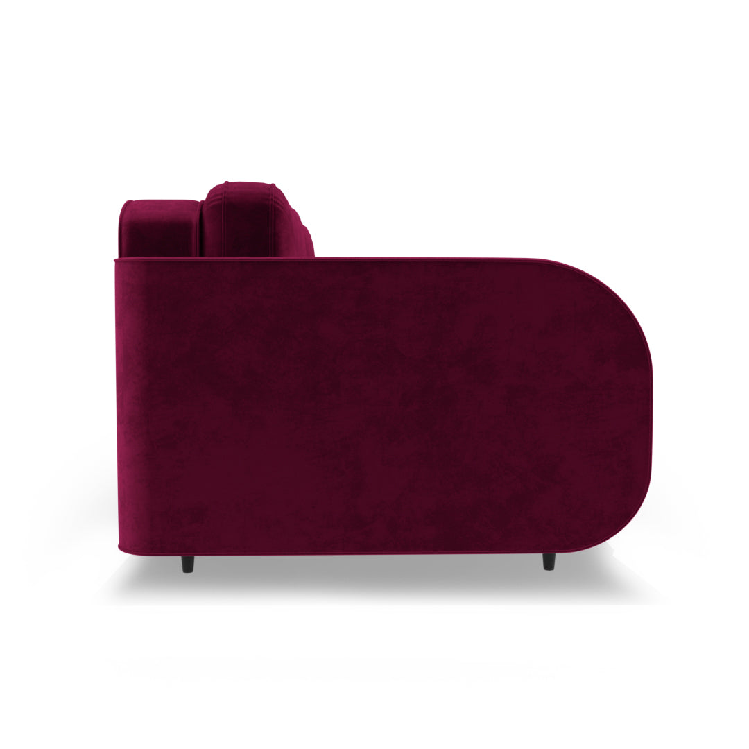 Purple colour velvet sofa