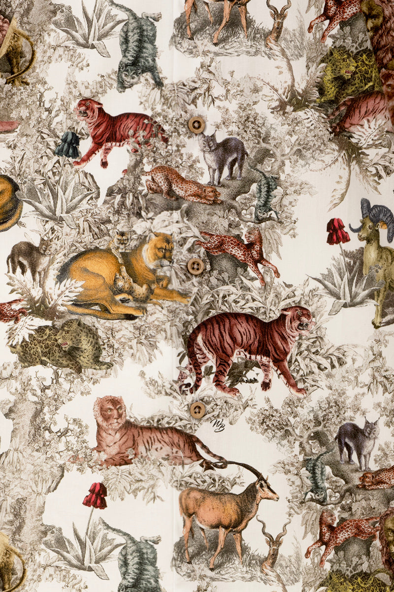 Safari Print Long Sleeve Shirt for Men