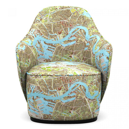 Rotterdam Map hug armchair