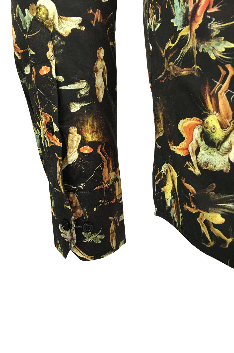 Monsters J. Bosch Printed Long Sleeve Men's Shirt