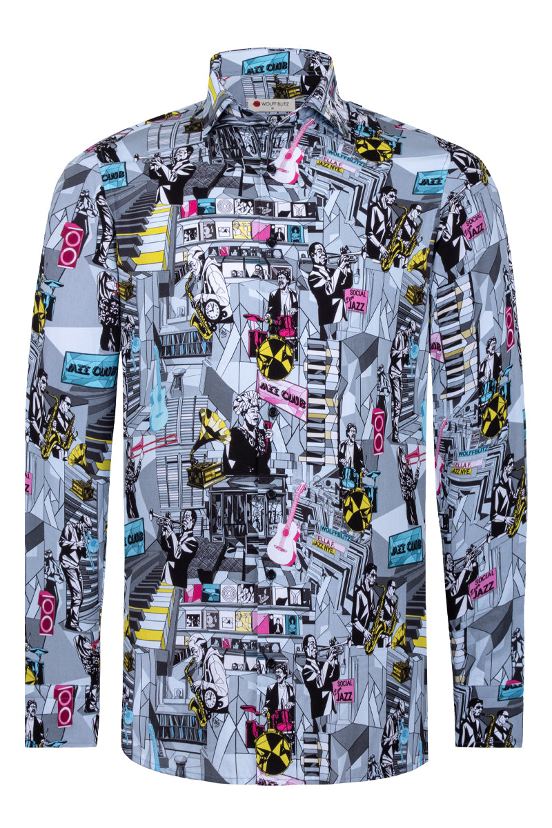 Jazz Icon inspired Long Sleeve Men's Shirt