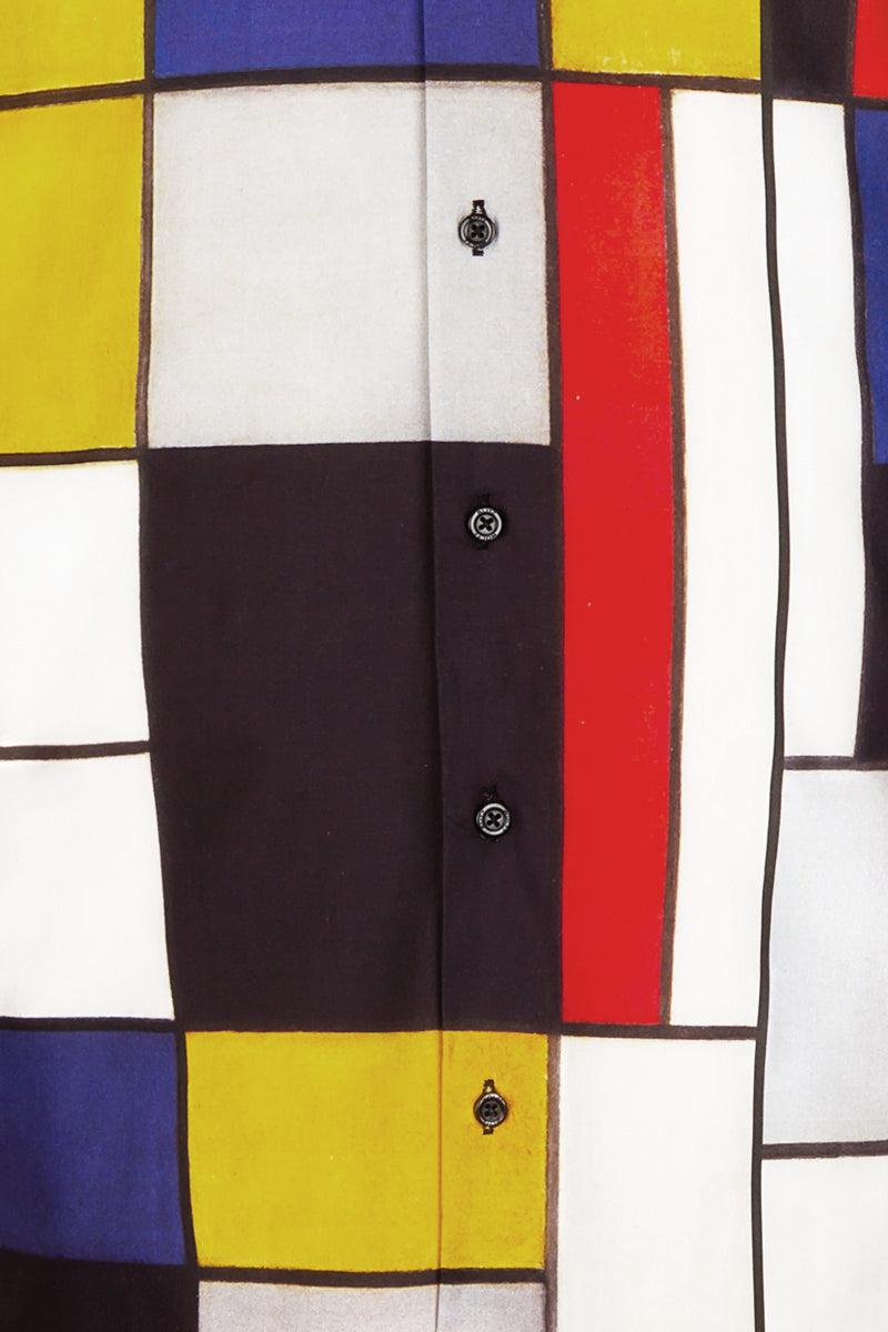 Piet Mondriaan Short Sleeve Men's Shirt