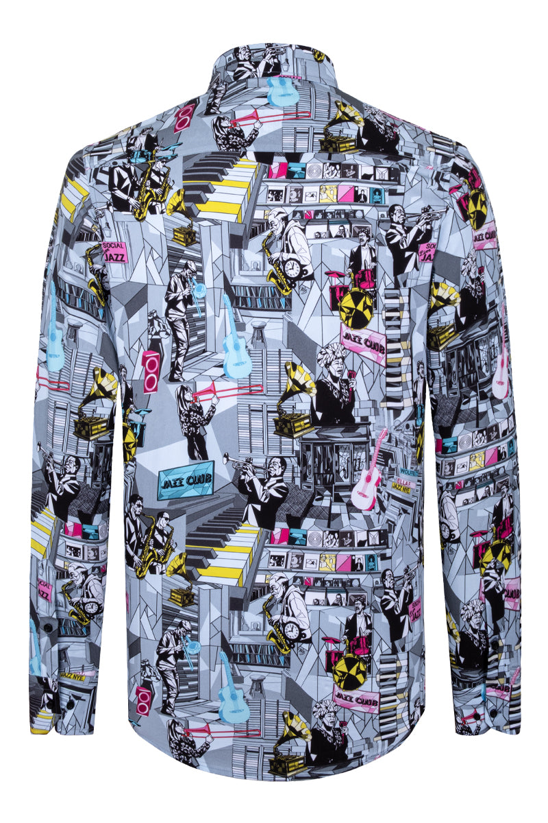 Jazz Icon inspired Long Sleeve Men's Shirt