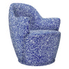 Blue Rhythms Hug Swivel Armchair