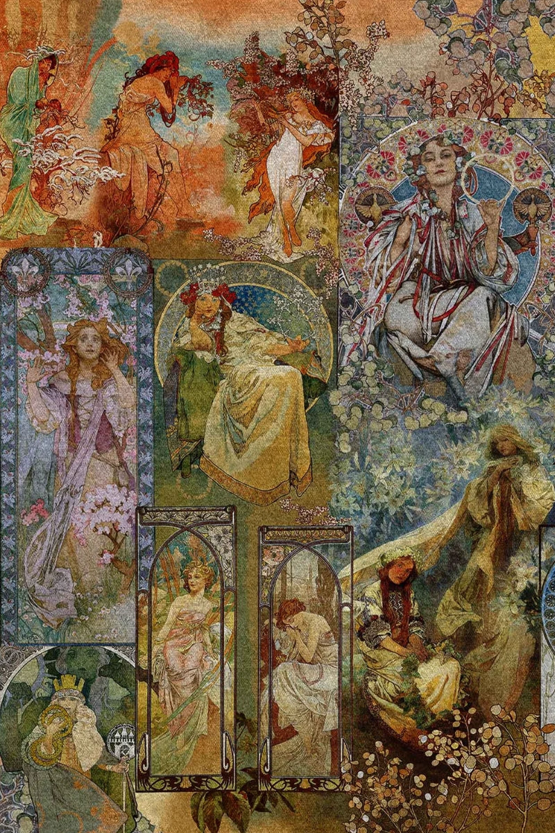 Alphonse Mucha Fabric