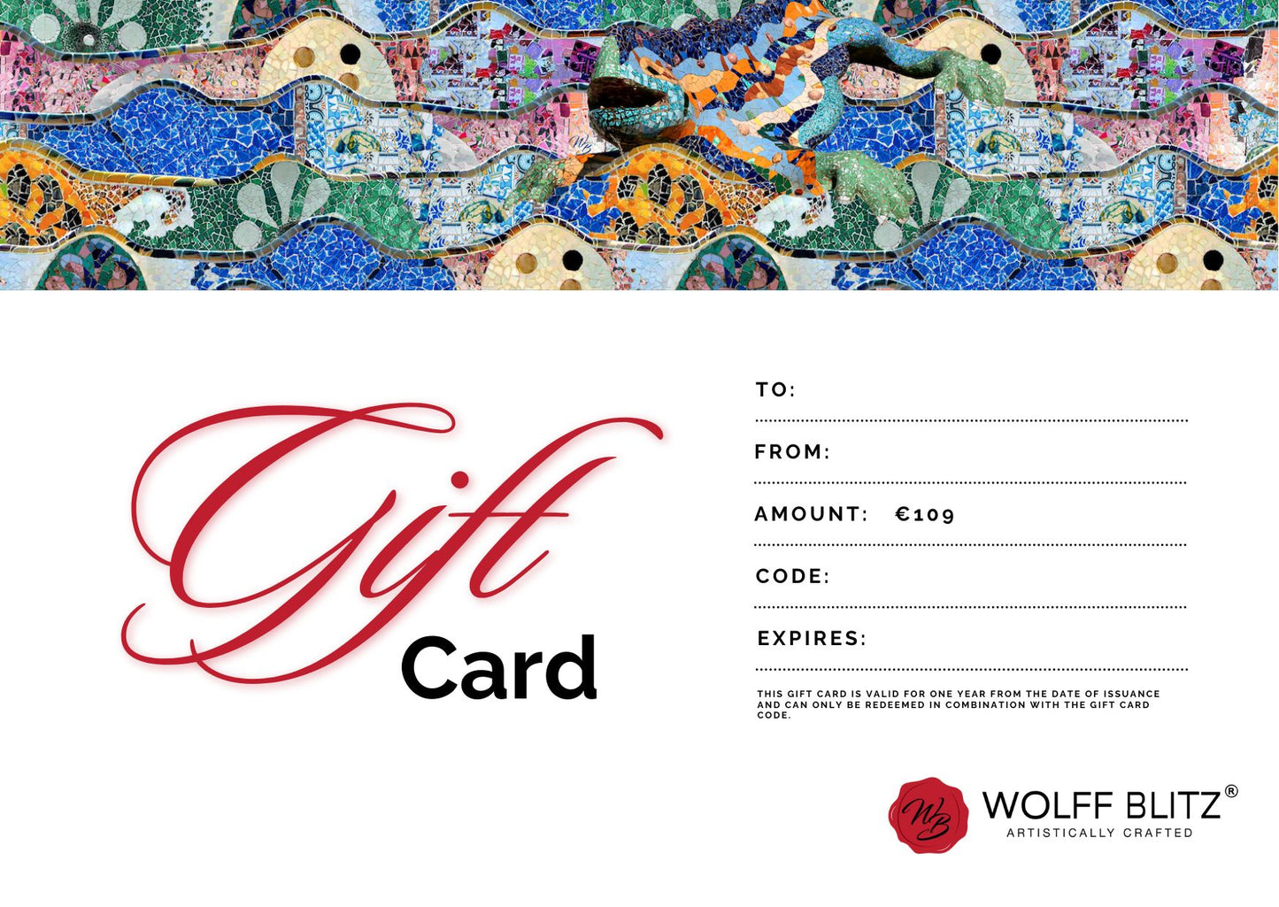 WOLFFBLITZ GIFT CARD €109