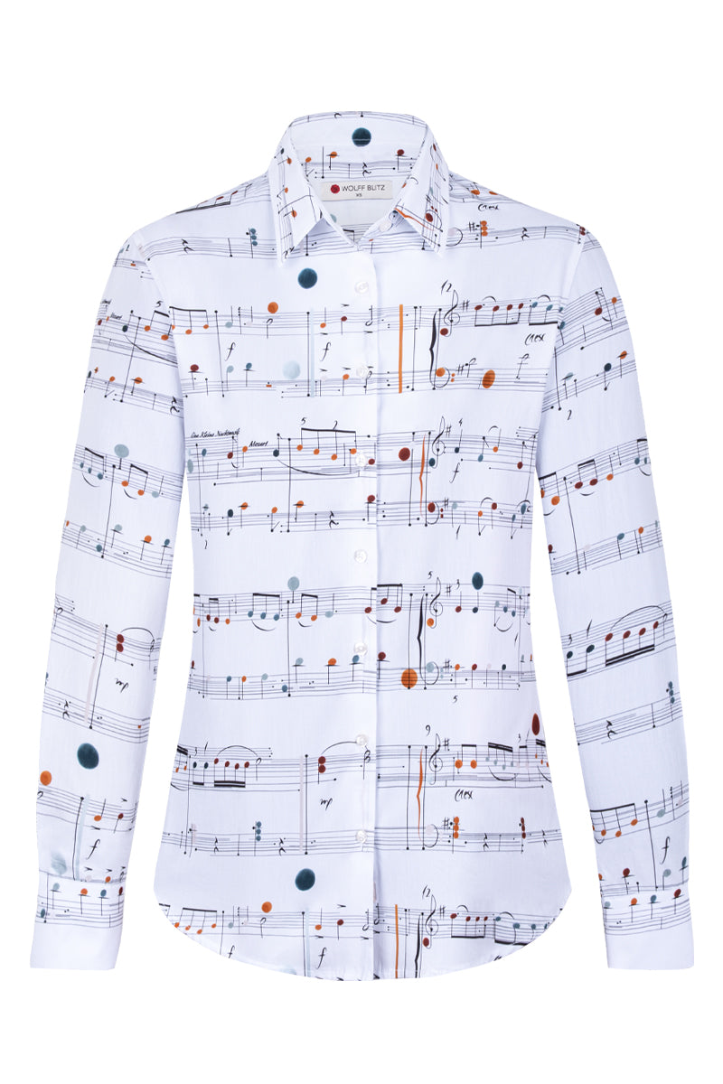 Mozart inspired Long Sleeve Shirt for Women