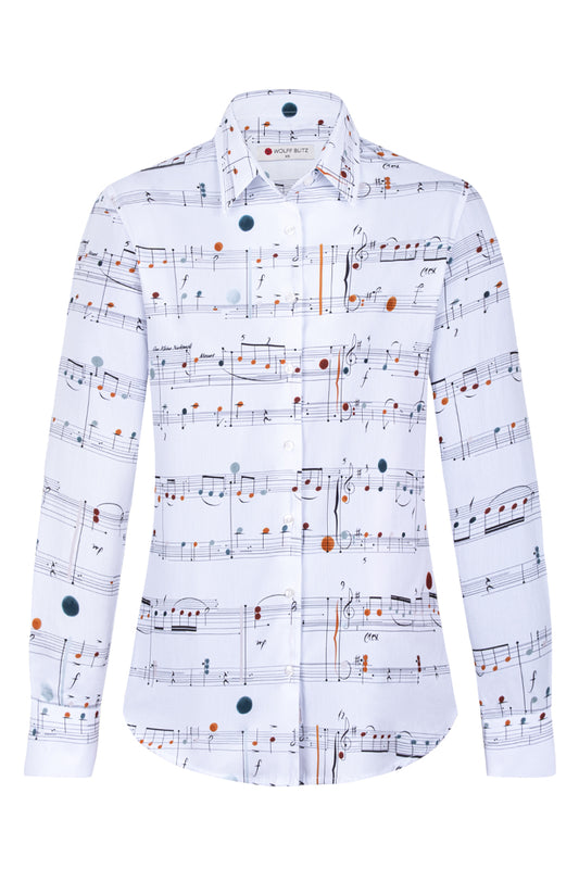 Mozart inspired Long Sleeve Shirt for Women