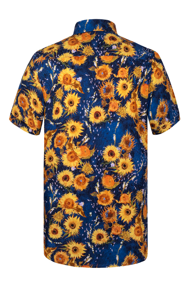 New Sunflower inspired Short Sleeve Men's Shirt