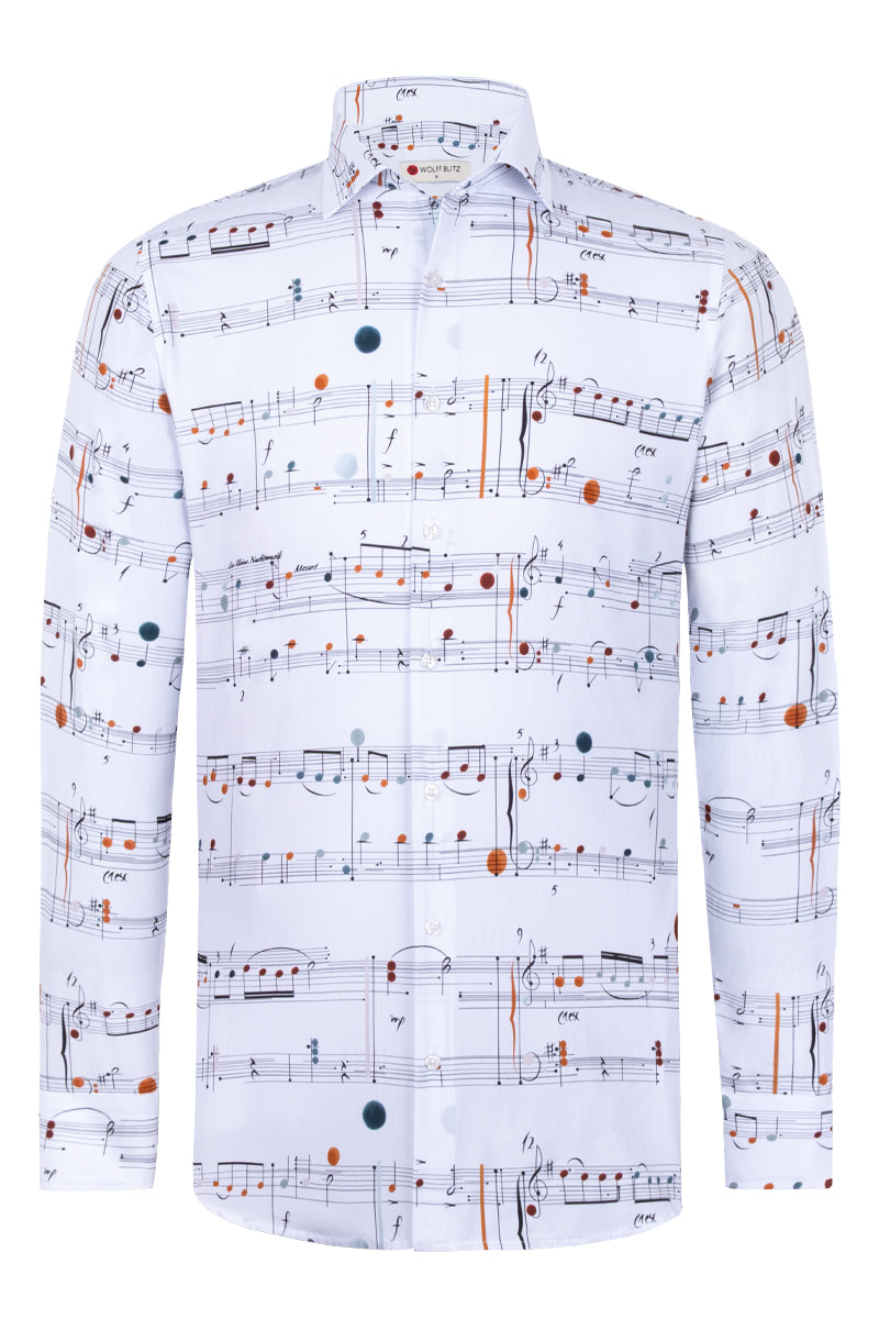 Mozart inspired Long Sleeve Men's Shirt