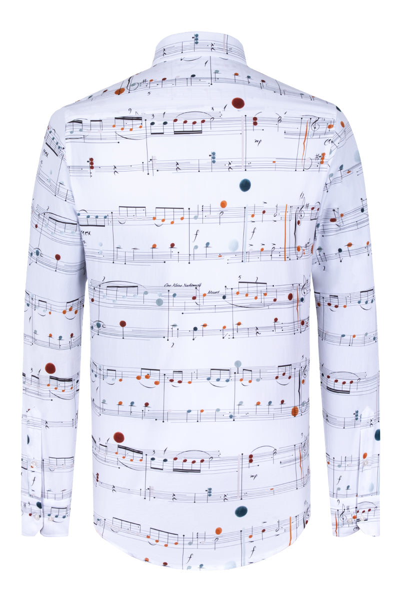 Mozart inspired Long Sleeve Men's Shirt