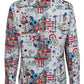 Abstract Trumpets Long Sleeve Shirt for Women