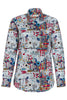 Abstract Trumpets Long Sleeve Shirt for Women