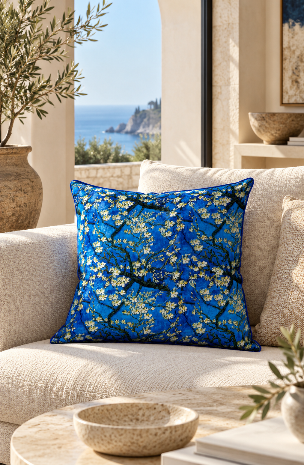 Art-inspired cushions