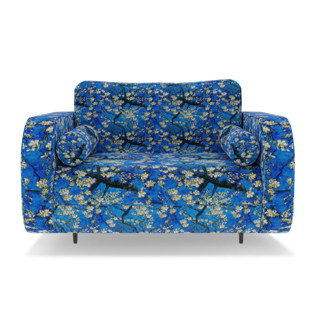 Blue Almond blossom love seat