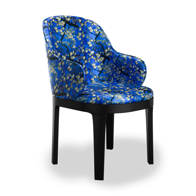 Blue Almond Blossom Dining Chair