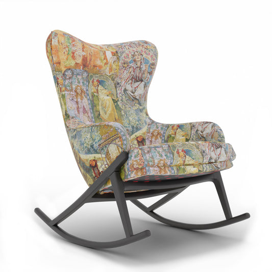 Alphonse Mucha Rocking Chair