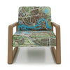 Rotterdam Map Wooden Armchair