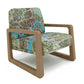 Rotterdam Map Wooden Armchair