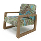 Rotterdam Map Wooden Armchair