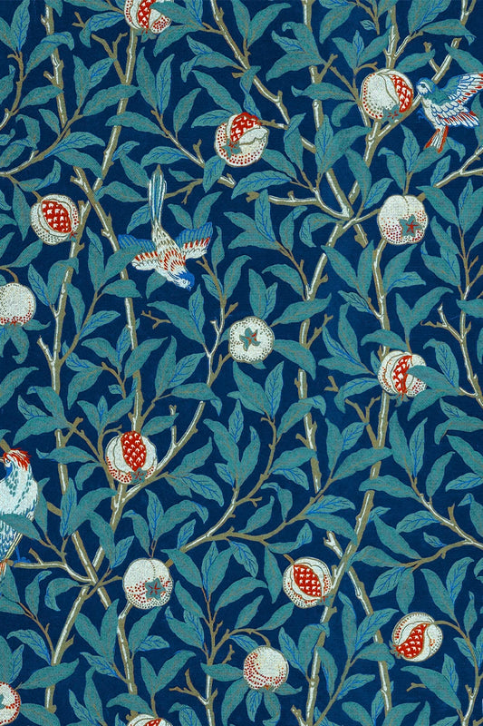 Birds and Promegrenat Fabric 3 Meters