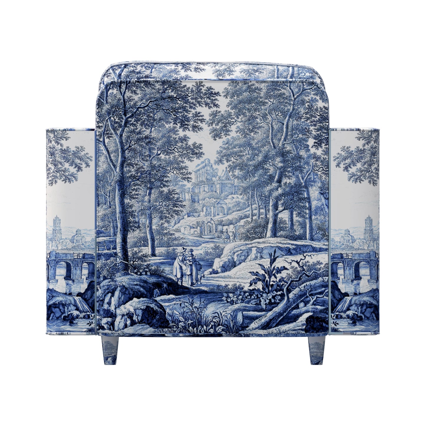 Landschap geïnspireerd door F. van Frytom Curve Armchair