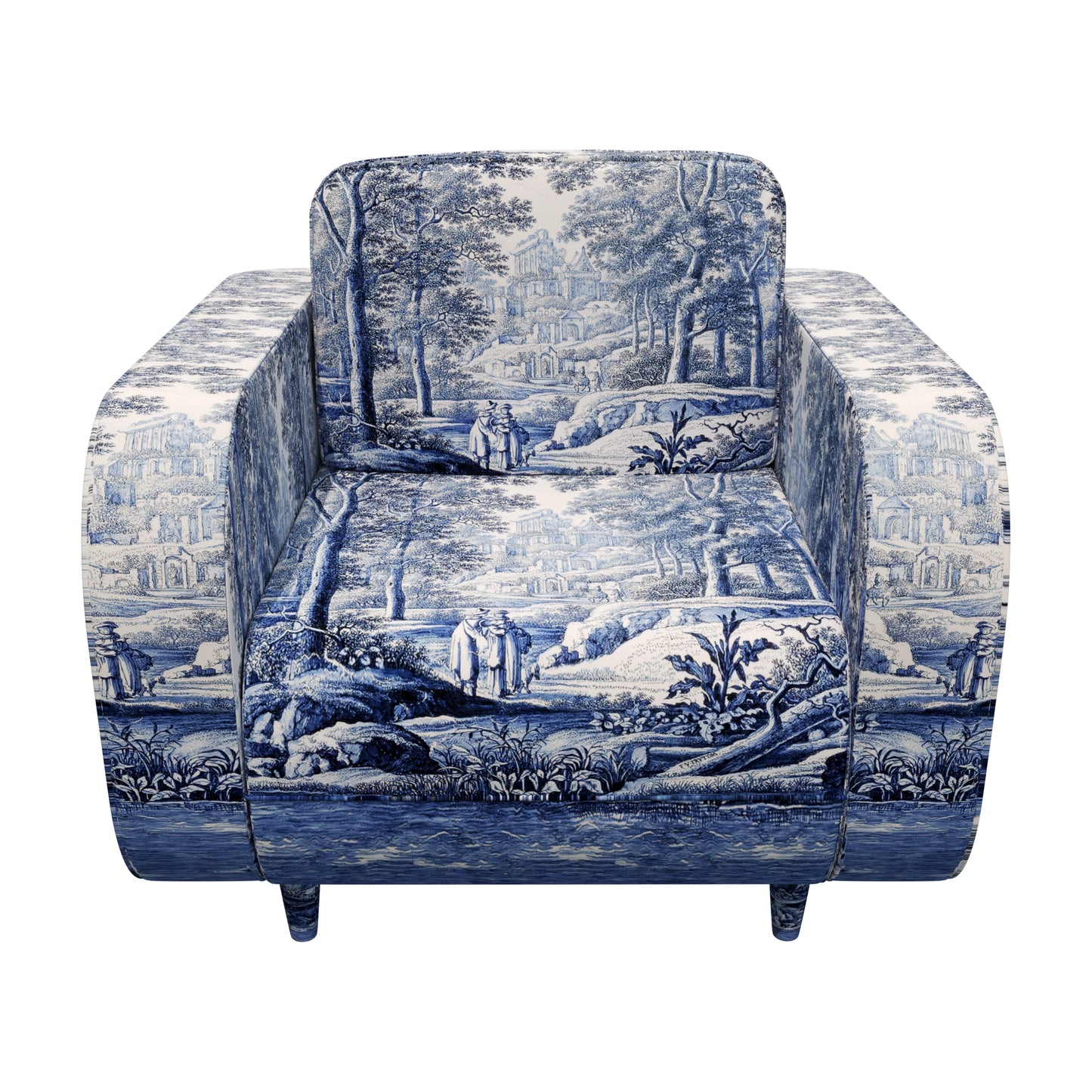 Landschap geïnspireerd door F. van Frytom Curve Armchair