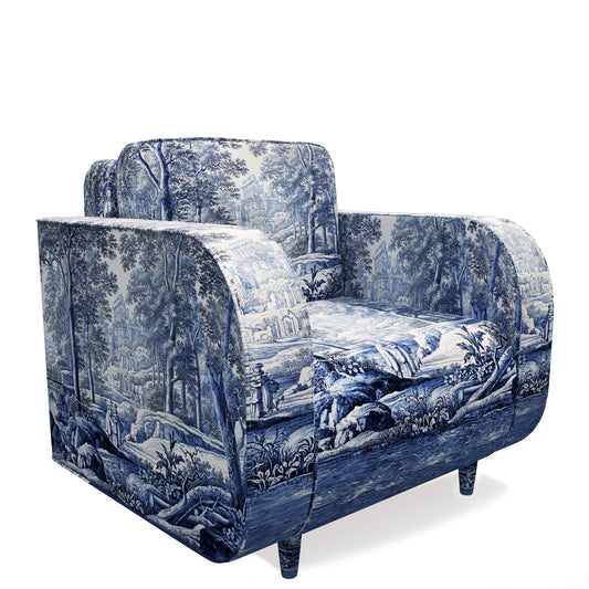 Landschap geïnspireerd door F. van Frytom Curve Armchair