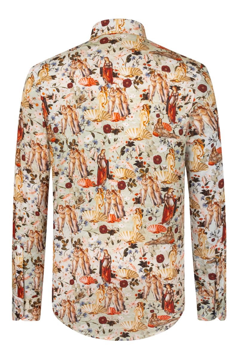 Botticelli The birth of Venus inspired Long Sleeve Men's Shirt