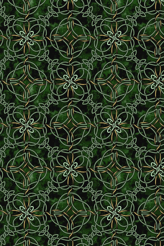 Celtic Knots Printed Fabric 3 Meters