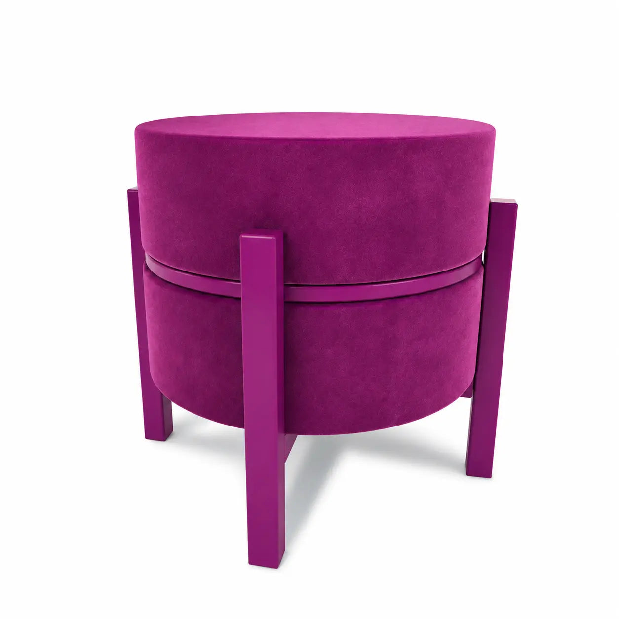 Magenta Pouf Table