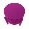 Magenta Pouf Table