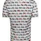 Checking Mopeds Short Sleeve Print Shirt for Men