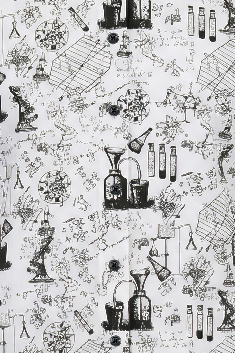 Chemistry Experiments inspired Long Sleeve Shirt for Women