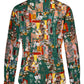 Courtesan Van Gogh inspired Long Sleeve Shirt for Women