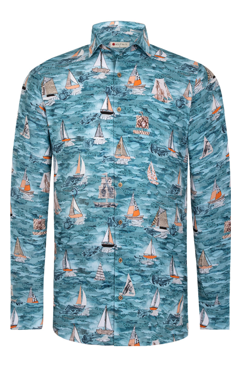 Jazz at North Sea inspired Long Sleeve Men's Shirt